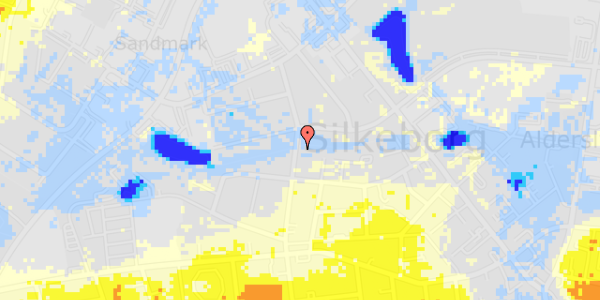 Ekstrem regn på Langelinie 52