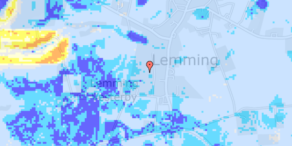 Ekstrem regn på Lemming Vesterbyvej 28