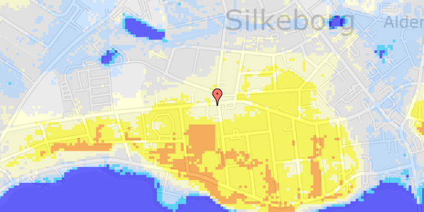 Ekstrem regn på Nylandsvej 7, 1. th