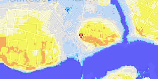 Ekstrem regn på Nørretorv 4, 2. th