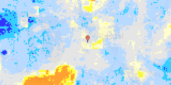 Ekstrem regn på Resdal Bakke 23