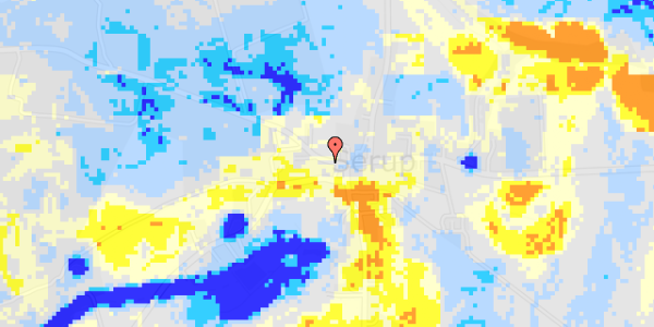 Ekstrem regn på Serup Skovvej 5, st. th