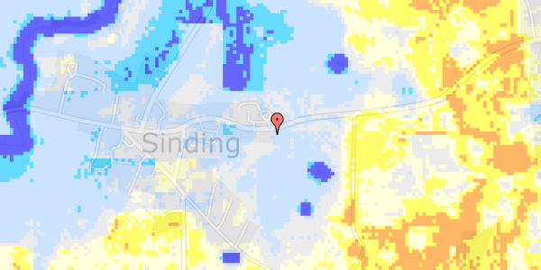 Ekstrem regn på Sindingvej 61