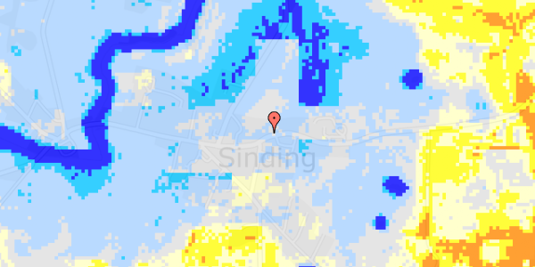 Ekstrem regn på Sindingvej 66