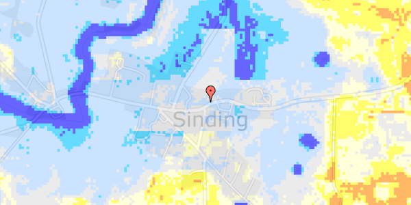 Ekstrem regn på Sindingvej 68