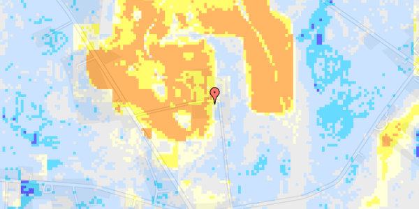 Ekstrem regn på Viborgvej 124