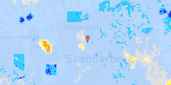 Ekstrem regn på Christen Kolds Vej 20, st. tv