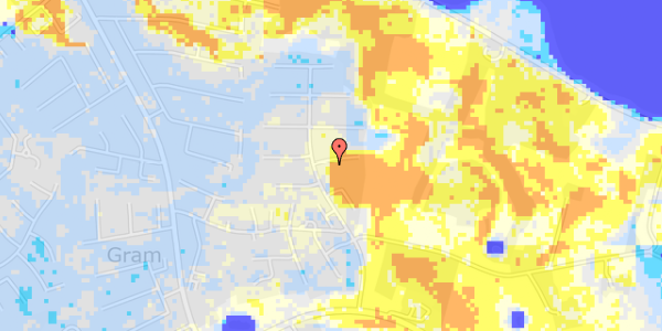 Ekstrem regn på Damgårdsvej 38