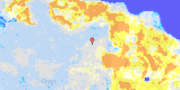 Ekstrem regn på Damgårdsvej 75