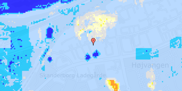 Ekstrem regn på Danmarksvej 18B