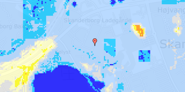 Ekstrem regn på Fredensborgvej 3