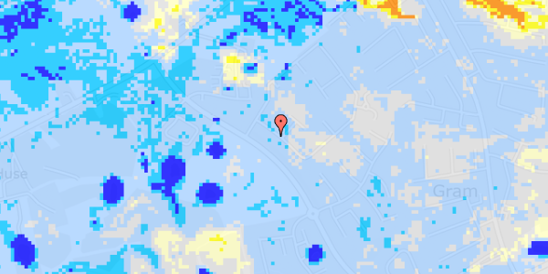 Ekstrem regn på Krakesvej 75