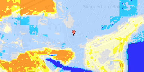 Ekstrem regn på Kristiansvej 3