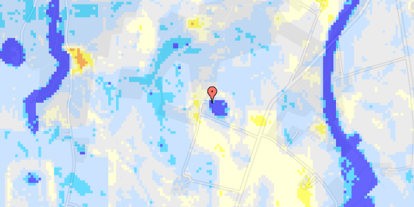 Ekstrem regn på Lille Tåningvej 14