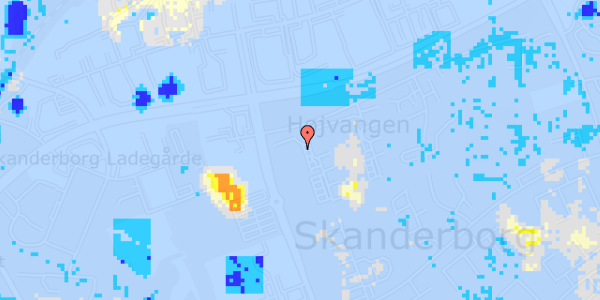 Ekstrem regn på N F S Grundtvigs Vej 4, 2. tv