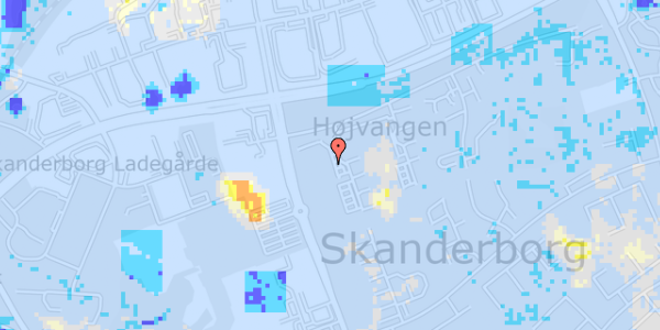 Ekstrem regn på N F S Grundtvigs Vej 6, 2. th