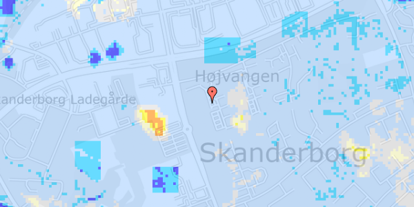 Ekstrem regn på N F S Grundtvigs Vej 7, 2. th