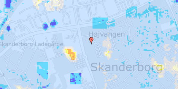 Ekstrem regn på N F S Grundtvigs Vej 9, 1. th