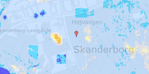 Ekstrem regn på N F S Grundtvigs Vej 13, st. mf