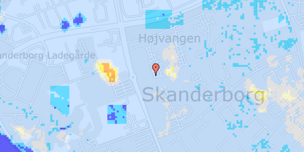 Ekstrem regn på N F S Grundtvigs Vej 19, st. tv