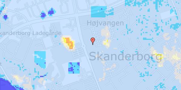 Ekstrem regn på N F S Grundtvigs Vej 20, st. tv