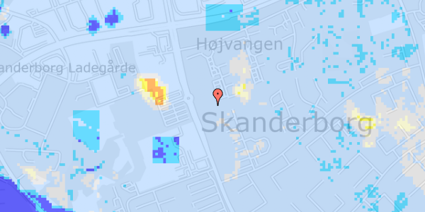 Ekstrem regn på N F S Grundtvigs Vej 23, st. th