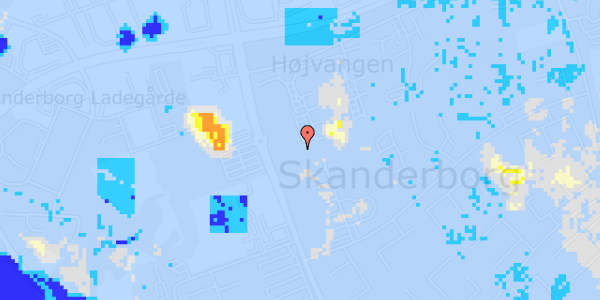 Ekstrem regn på N F S Grundtvigs Vej 24, 1. 1