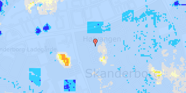 Ekstrem regn på N F S Grundtvigs Vej 26