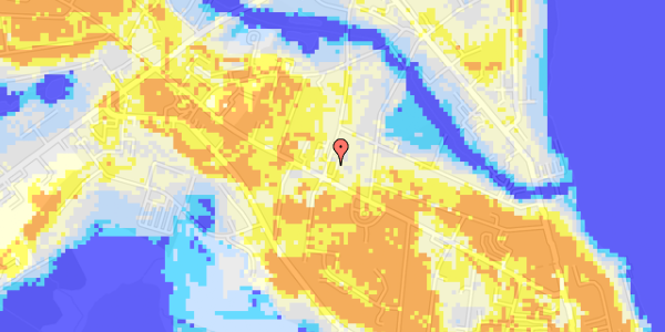 Ekstrem regn på P B Lunds Vej 4, 2. th