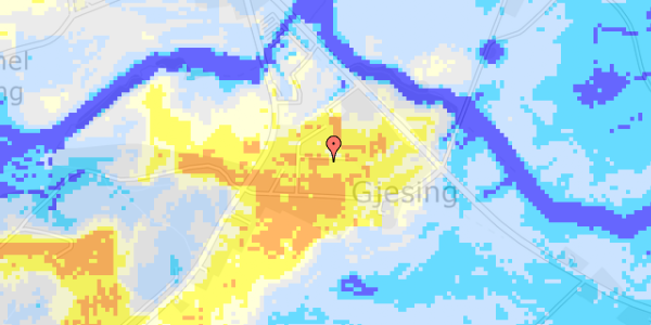 Ekstrem regn på Rindelevparken 8