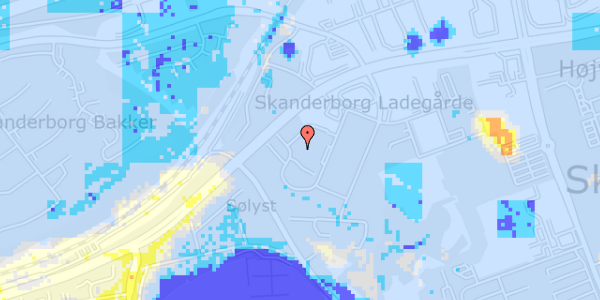 Ekstrem regn på Solgårdsvej 3D, st. 
