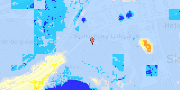 Ekstrem regn på Solgårdsvej 3F, st. 