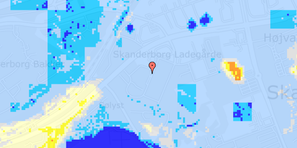 Ekstrem regn på Solgårdsvej 3S, st. 