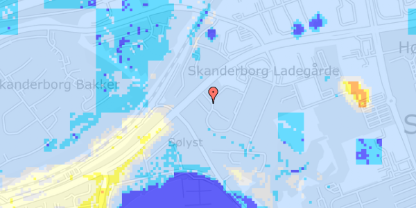 Ekstrem regn på Solgårdsvej 8