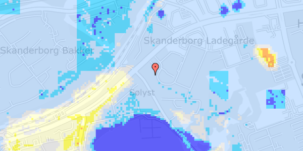 Ekstrem regn på Solgårdsvej 24