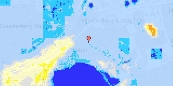 Ekstrem regn på Solgårdsvej 26