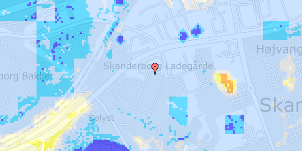 Ekstrem regn på Solgårdsvej 56