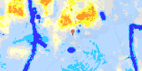 Ekstrem regn på Ustrupvej 15