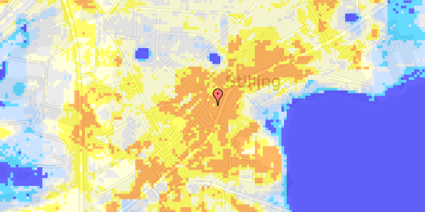 Ekstrem regn på Århusvej 25