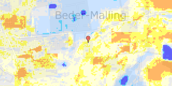 Ekstrem regn på Ajstrupvej 40