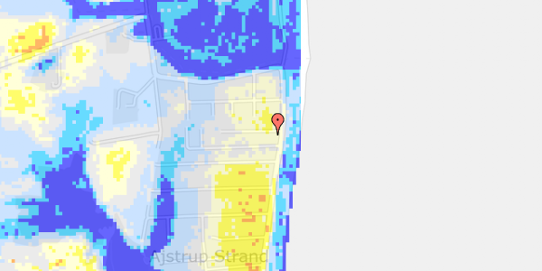 Ekstrem regn på Ajstrup Strandvej 108