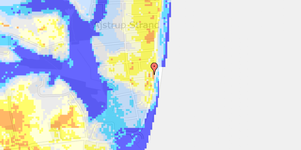 Ekstrem regn på Ajstrup Strandvej 160