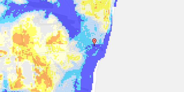 Ekstrem regn på Ajstrup Strandvej 186