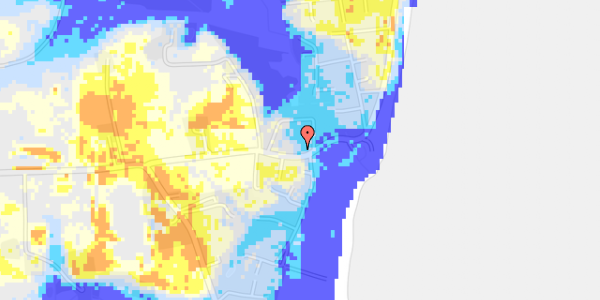 Ekstrem regn på Ajstrup Strandvej 196