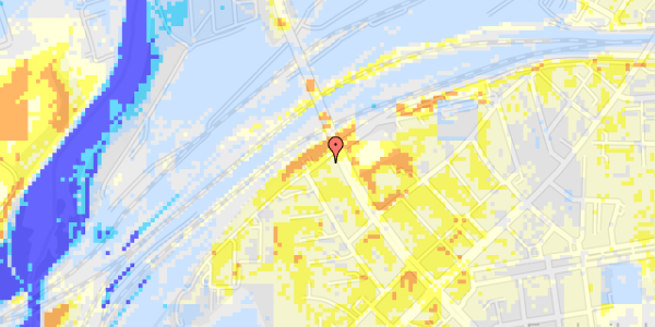 Ekstrem regn på Augustenborggade 3, 1. th