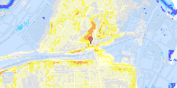 Ekstrem regn på Banegårdsgade 34, kl. 7