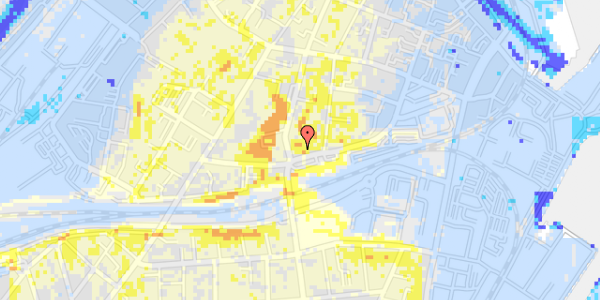 Ekstrem regn på Banegårdspladsen 10, 5. 2