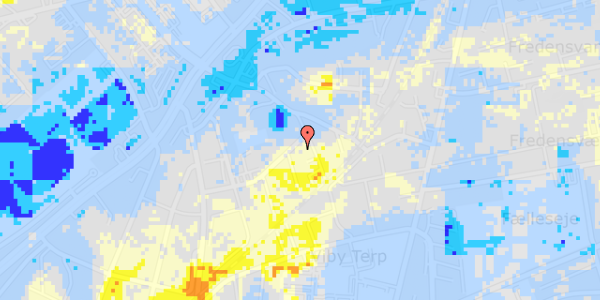 Ekstrem regn på Borgvold 1