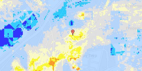 Ekstrem regn på Borgvold 5