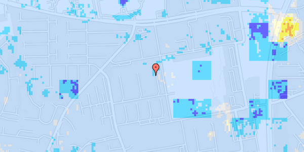 Ekstrem regn på Dortesvej 33, 1. th